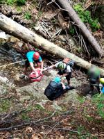 Záchranná akcia na ferrate HZS