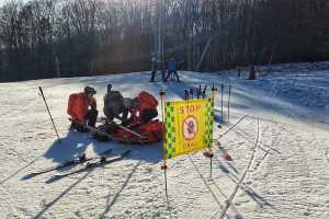 Ošetrenie úrazu a príprava na transport.