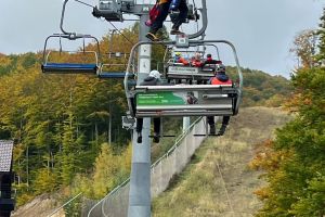 Nácvik evakuácie lanovky, Snowland Valčianska dolina, 21.10.2023