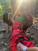 Záchranná akcia nad jaskyňou Mažarná