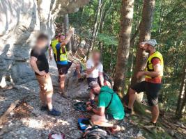 Záchranná akcia nad jaskyňou Mažarná