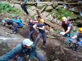 Budovanie nového úseku na ferrate HZS