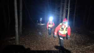 Nočná záchranná akcia na Svrčinníku v Kremnických vrchoch