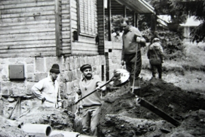 Odvodňovanie ZS  na MH,  asi 1972