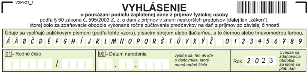 2% z dane pre Horskú službu Velká Fatra